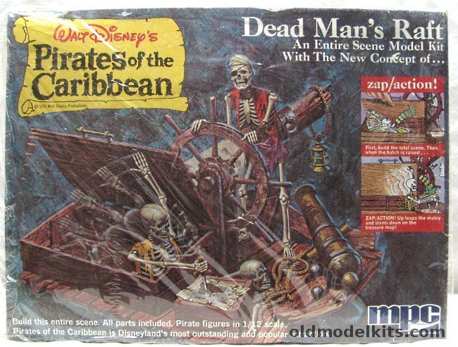 MPC 1/12 Dead Man's Raft Walt Disney's 'Pirates of the Caribbean', 1-5005-300 plastic model kit